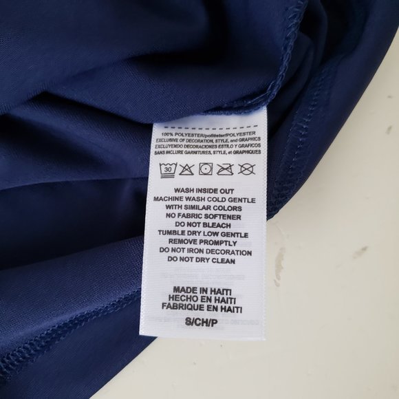 Majestic Cleveland Indians Cool Base S/S T-Shirt Tee Men's Size Small Blue NWOT - Picture 8 of 10